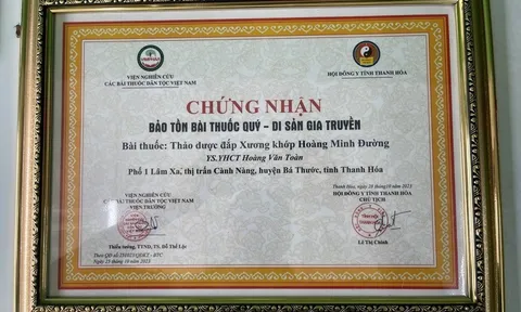 YS.YHCT lương y Hoàng Văn Toàn: Chữa bệnh xương khớp bằng bài thuốc đắp thảo dược gia truyền